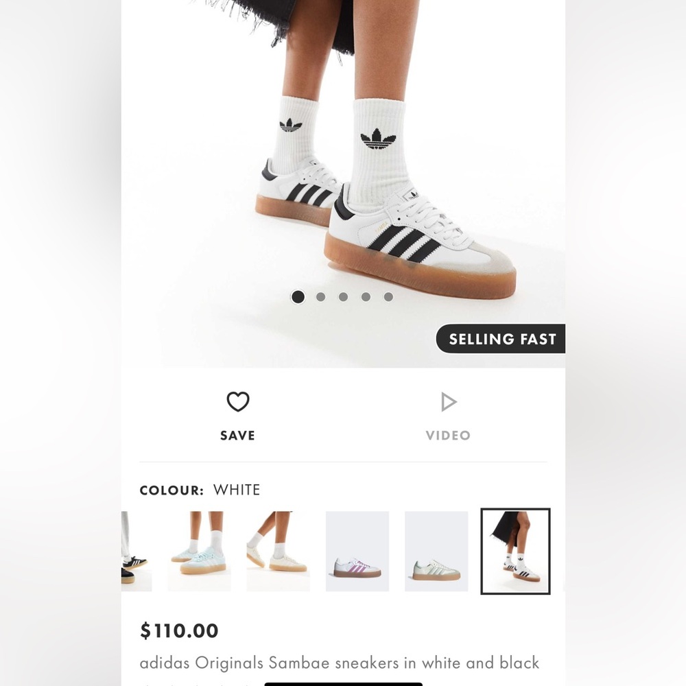 adidas sambae sneakers